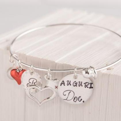 Hand stamped personalized bangle nu..