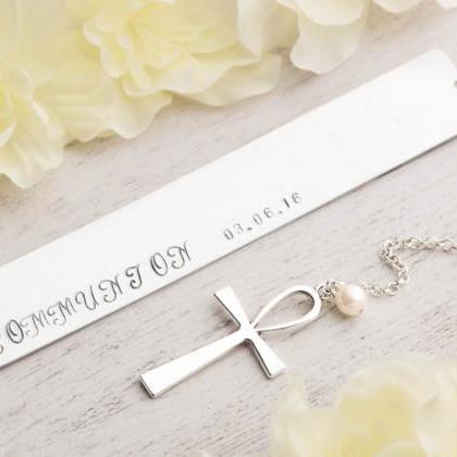 Hand stamped bookmark gift,confirma..