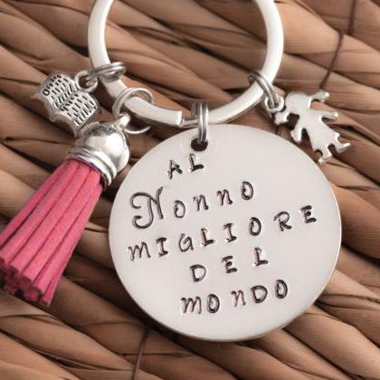 Custom Hand Stamped Keychain To Promoted To..