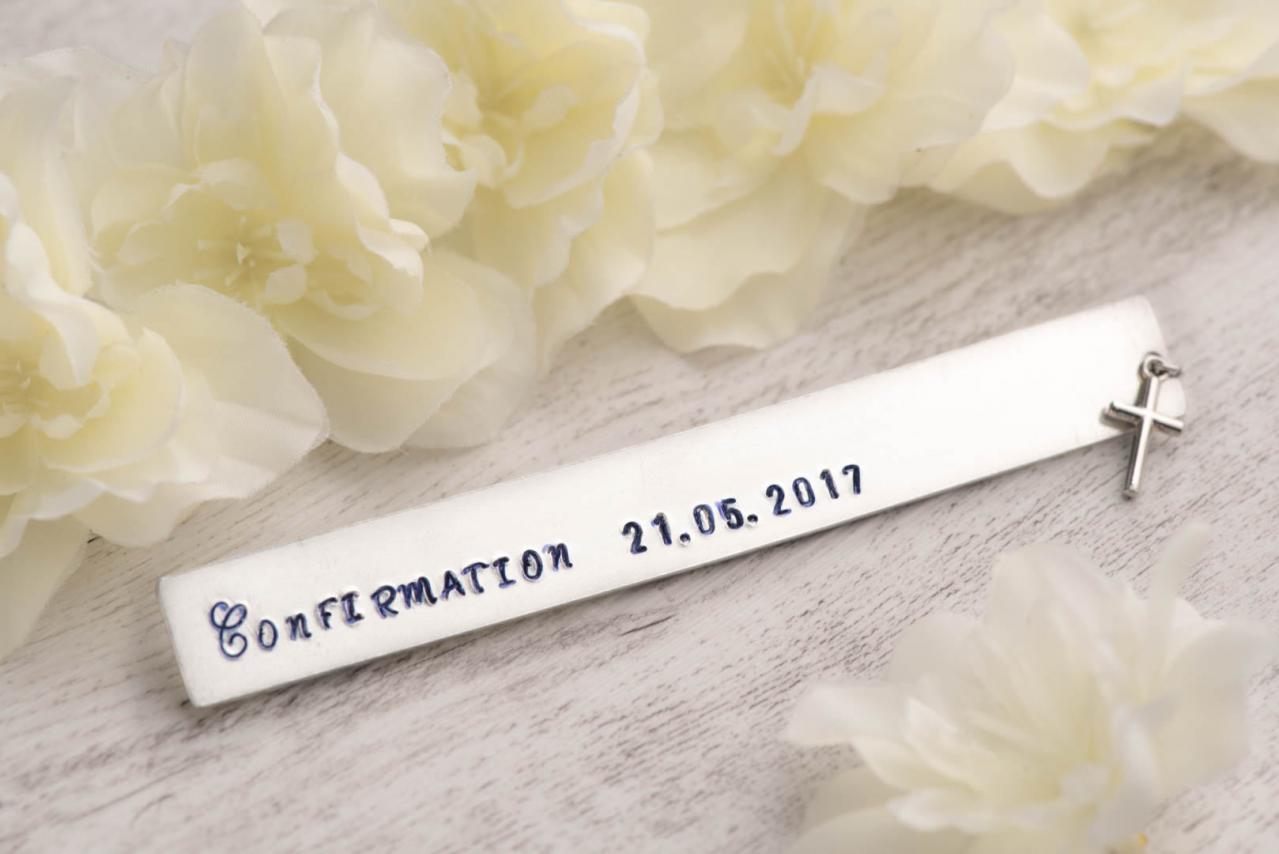 Hand stamped bookmark, confirmation gift or first Communion gift with bookmark personalized as save the date bookmark-black Friday or xmas girlfriend gift
